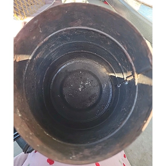 Vtg 70's Folgers Butternut Coffee Can Tin Metallic Shiny Colors Bright no Lid - Picture 5 of 6